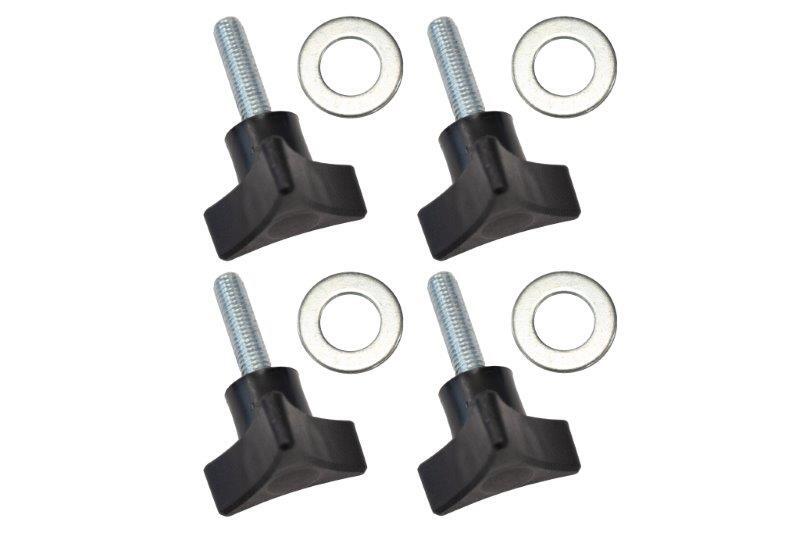 Jeep Wrangler Unlimited Tub Rail Tie Downs - Fishbone Offroad - Powdercoat Steel - Black - `18-`27